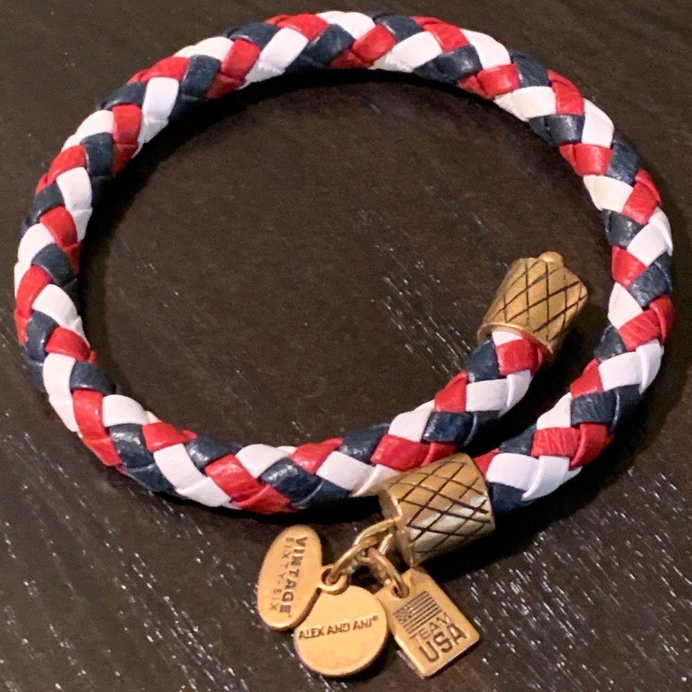 Alex and Ani Vintage sixty-six wrap bracelet.